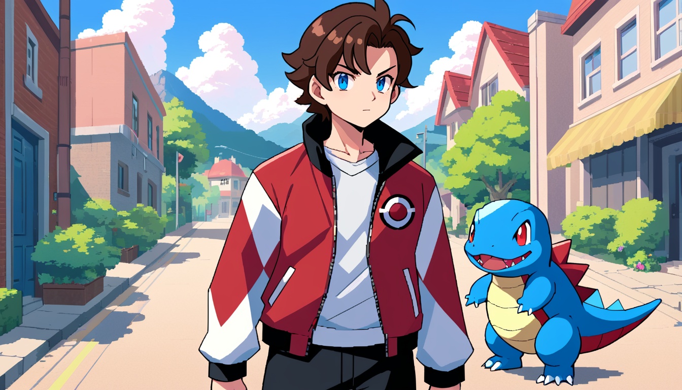 Pokémon , Ethan , a trainer in the Johto Region