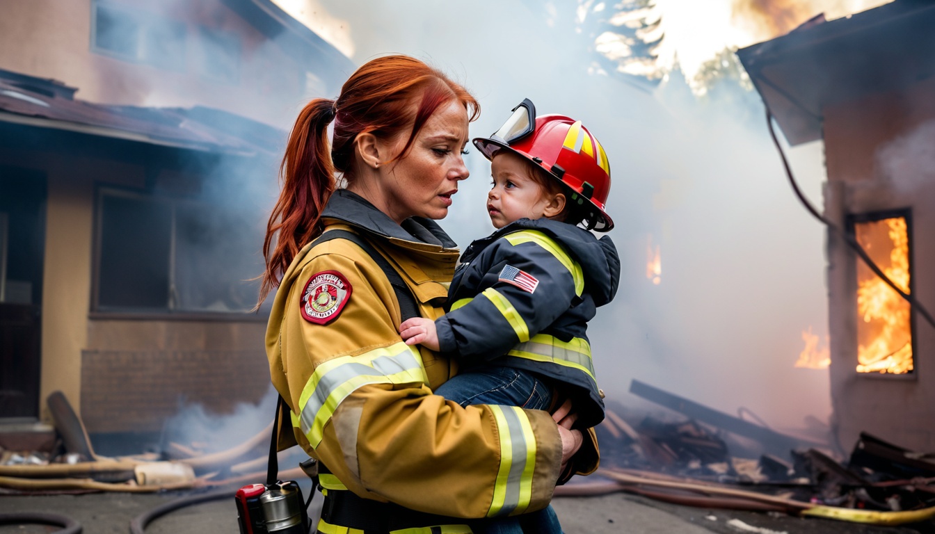 Firefighter Emma Campbell calls police chief Ethan Bennett for help